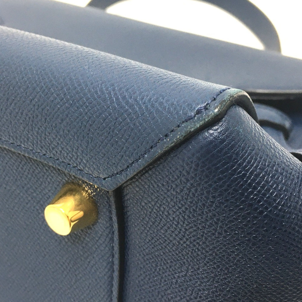 Celine Navy Leather Handbag