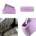 Fendi Light Purple Leather Clutch Bag Shoulder Bag