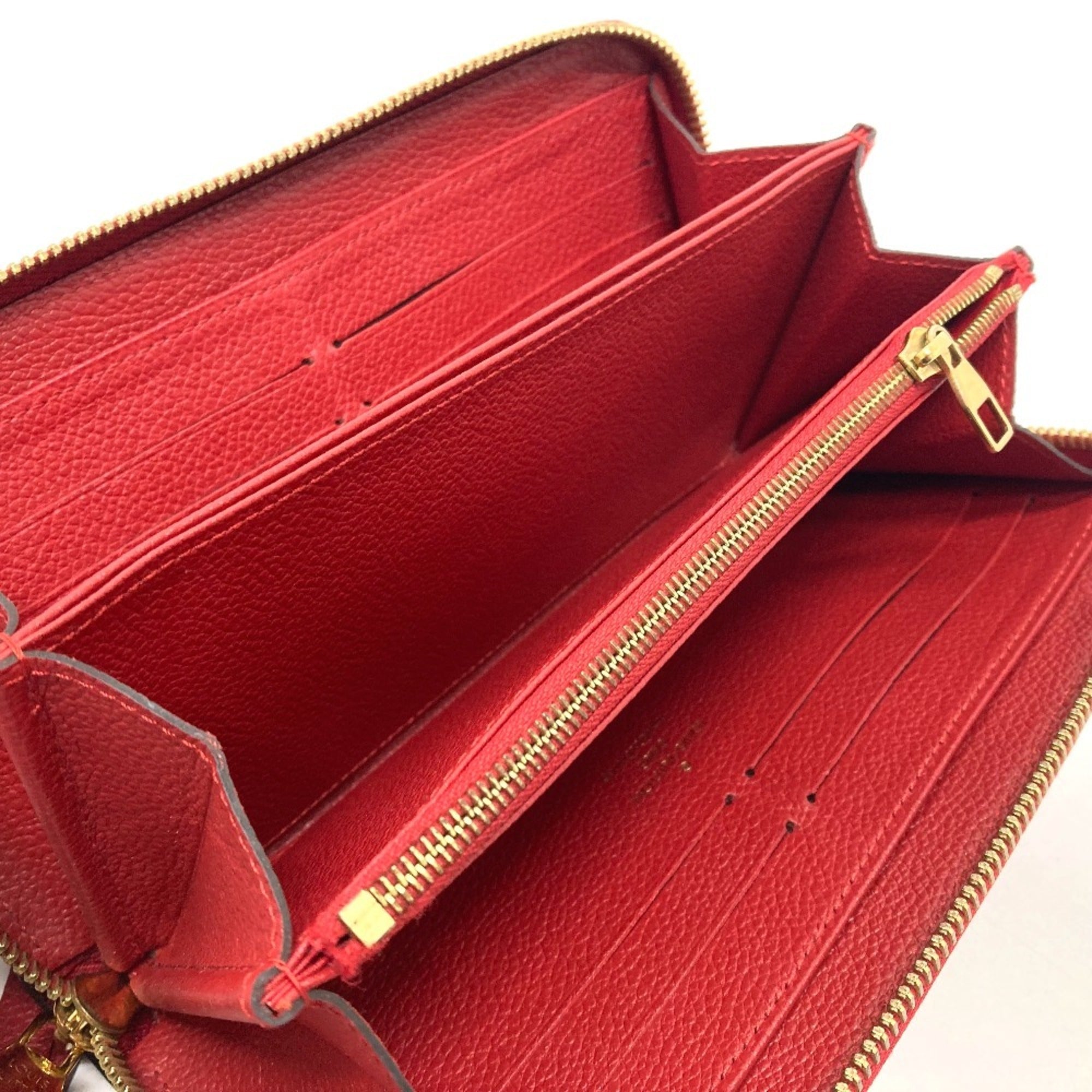 Louis Vuitton Monogram Empreinte Cerise Red Color Monogram Empreinte Long Wallet