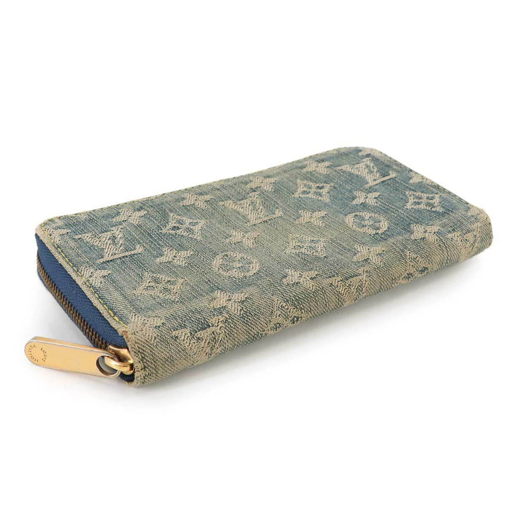 Louis Vuitton Blue Monogram Denim Long Wallet
