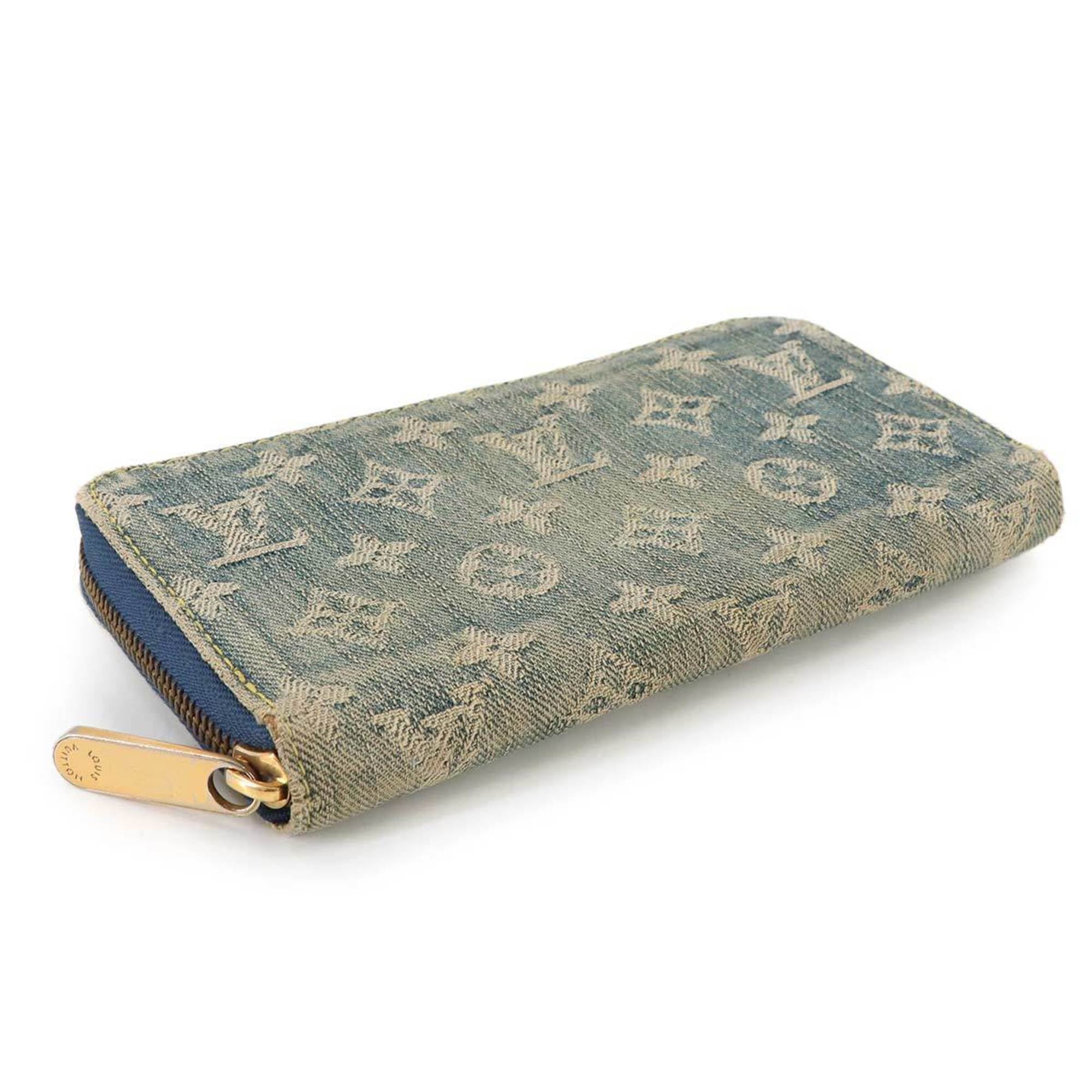 Louis Vuitton Blue Monogram Denim Long Wallet