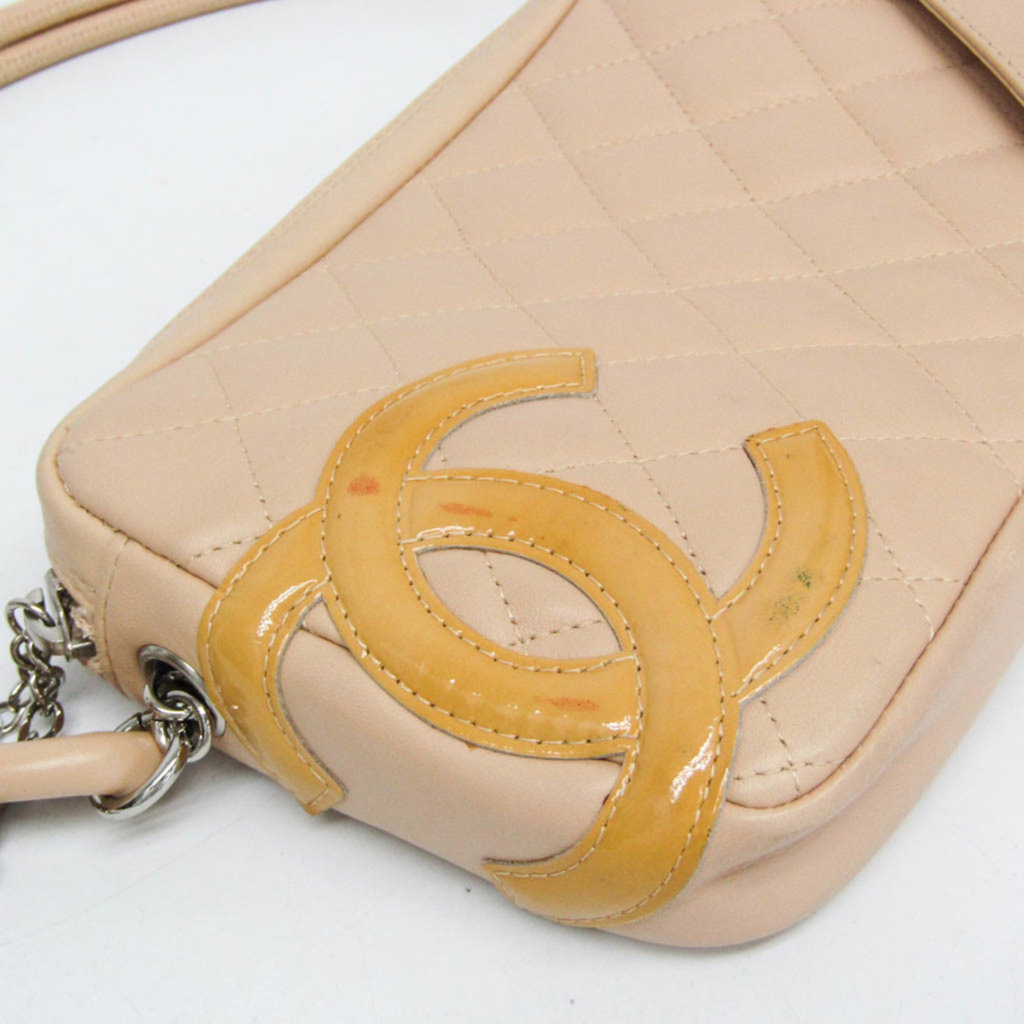 Chanel Ligne Cambon Light Beige Leather Handbag