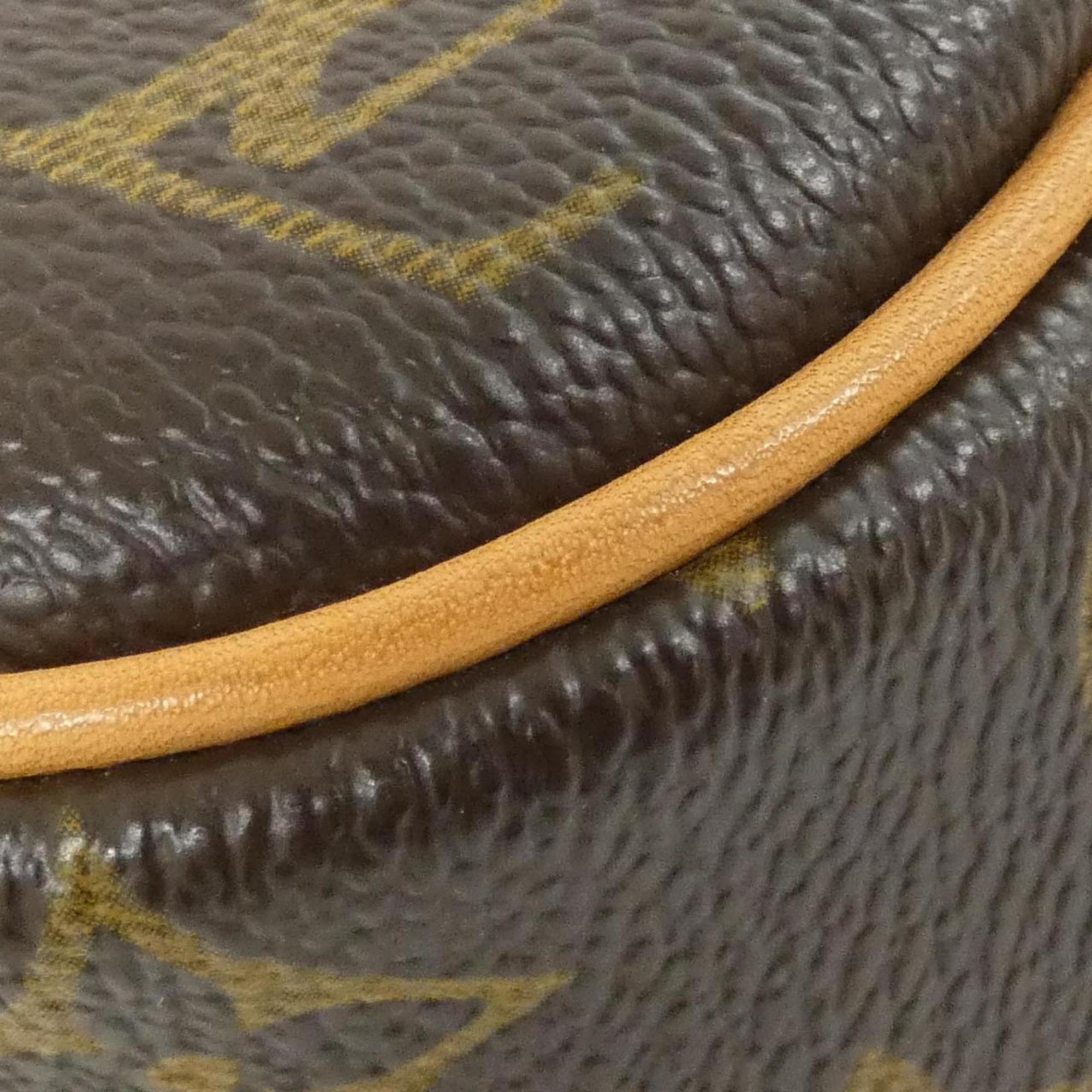 Louis Vuitton Marron Coated Canvas Handbag
