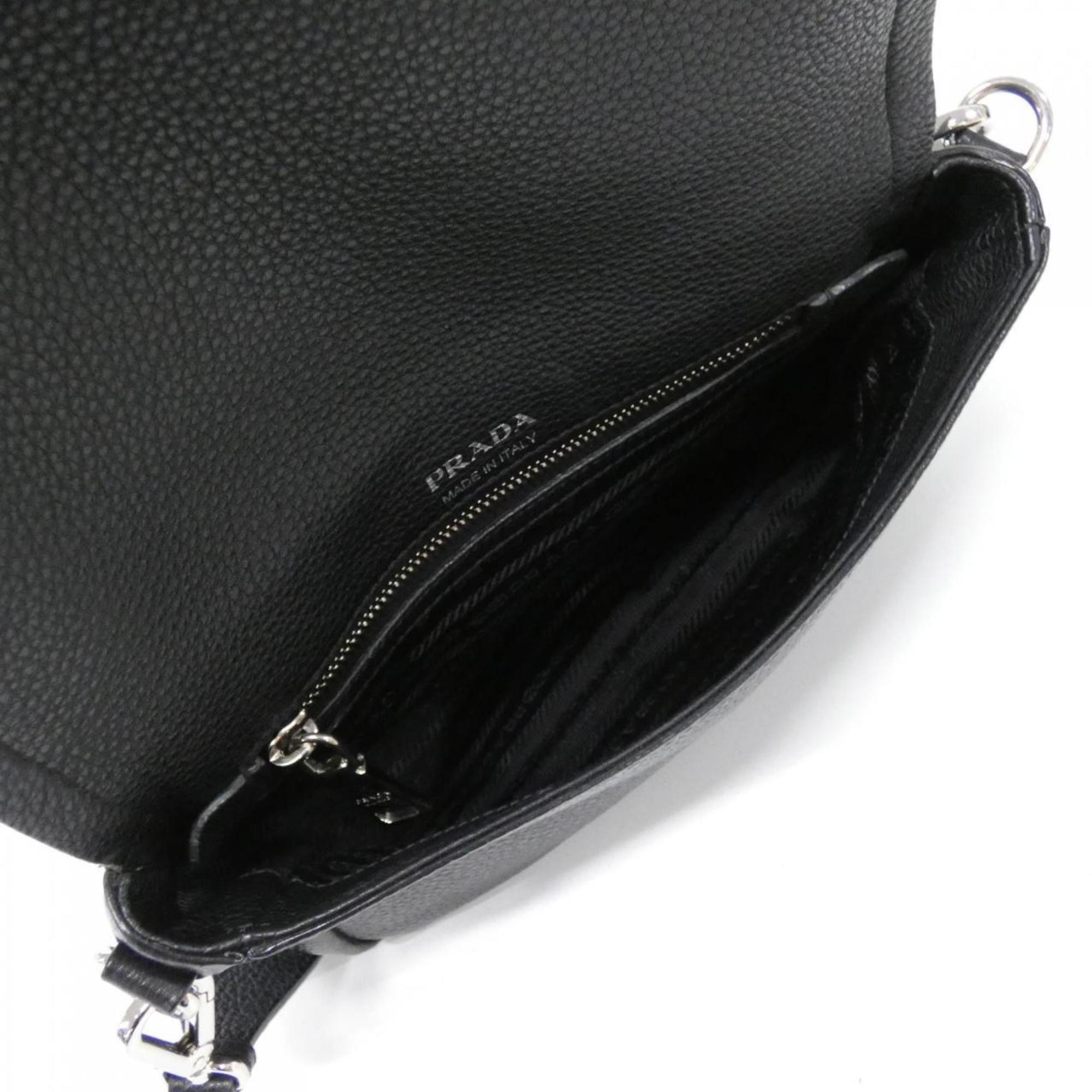 Prada Nero Vitello Daino Shoulder Bag
