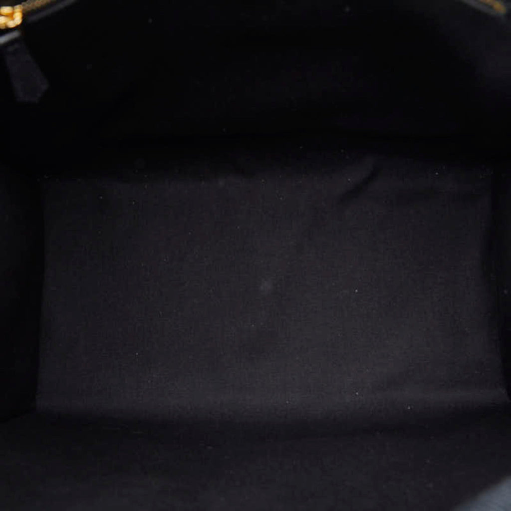 Fendi Black Yellow Canvas Shoulder Bag Tote Bag