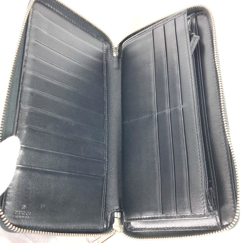 Gucci Black Leather Long Wallet (Bi-Fold) (Pre-Owned)