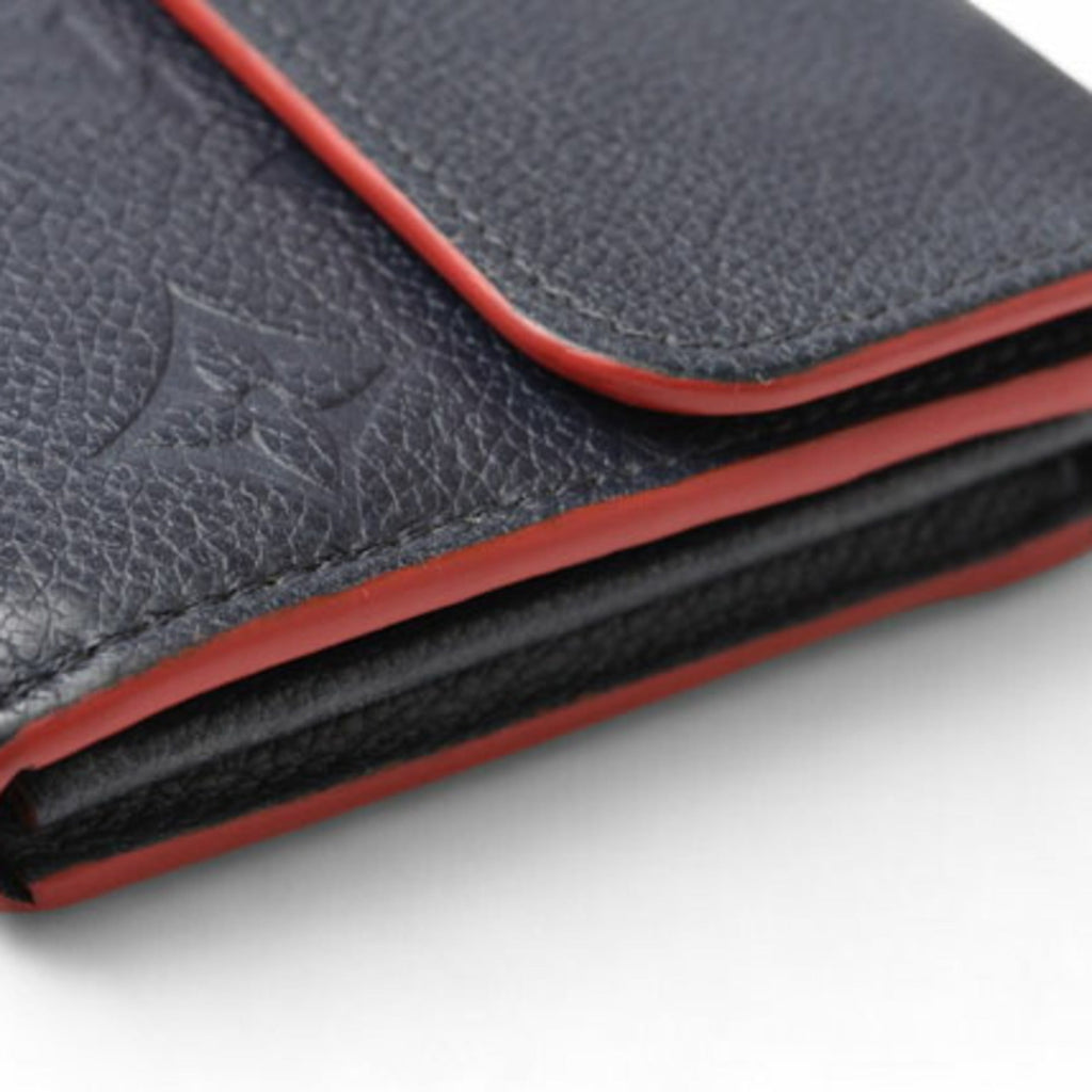 Louis Vuitton Marine Rouge Monogram Monogram Empreinte Long Wallet (Tri-Fold)