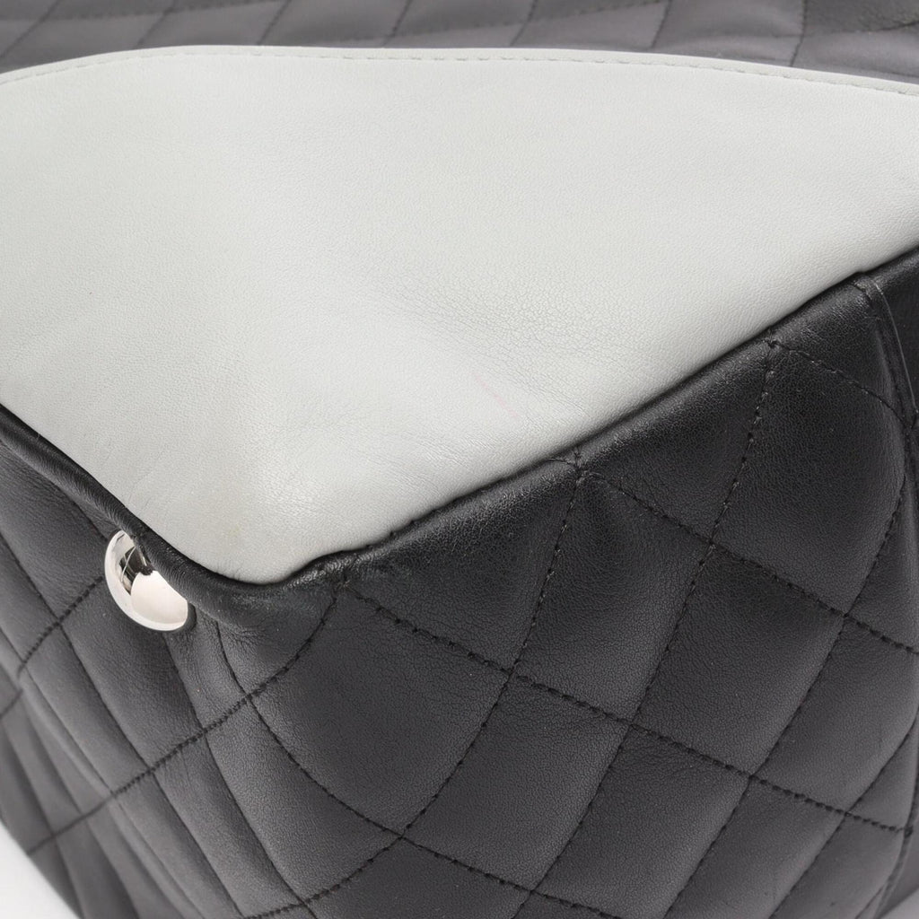 Chanel Black Gray Cambon Ligne Handbag Shoulder Bag