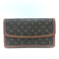 Louis Vuitton Brown Monogram Clutch Bag Pochette Pouch
