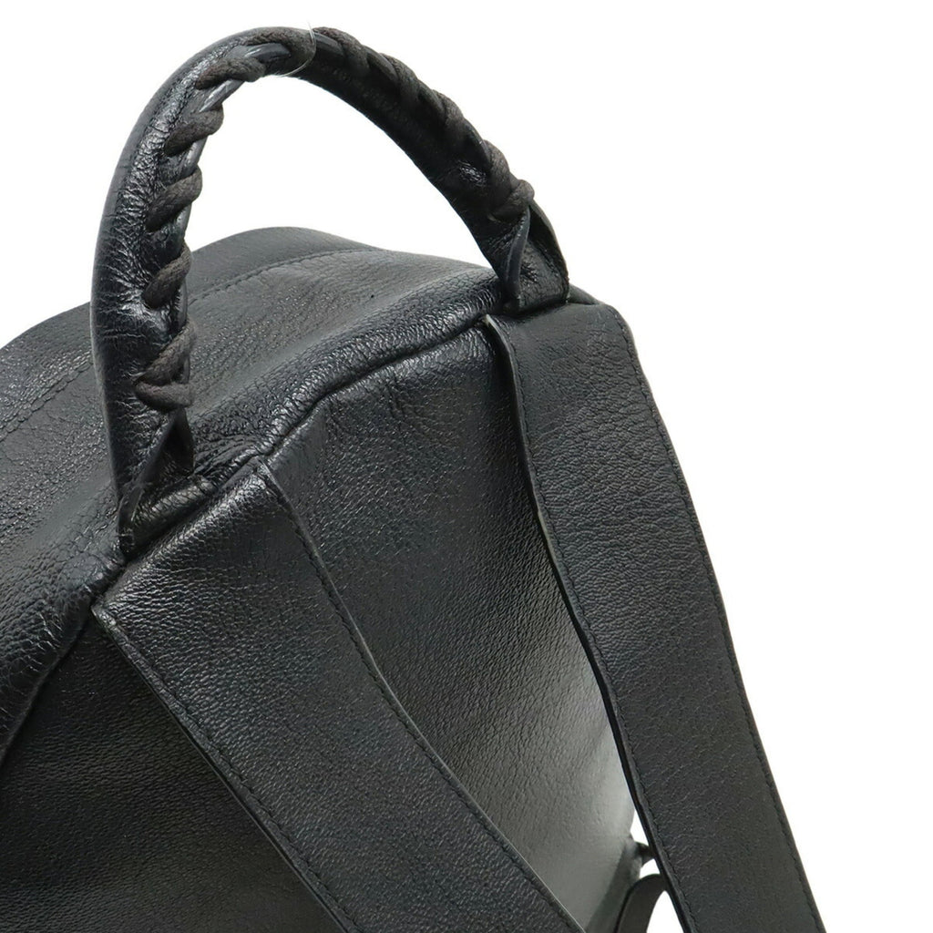 Balenciaga Black Leather Backpack