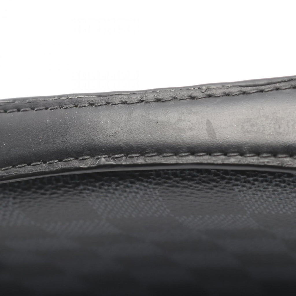 Louis Vuitton Black Damier Graphite Damier Graphite Long Bill Wallet