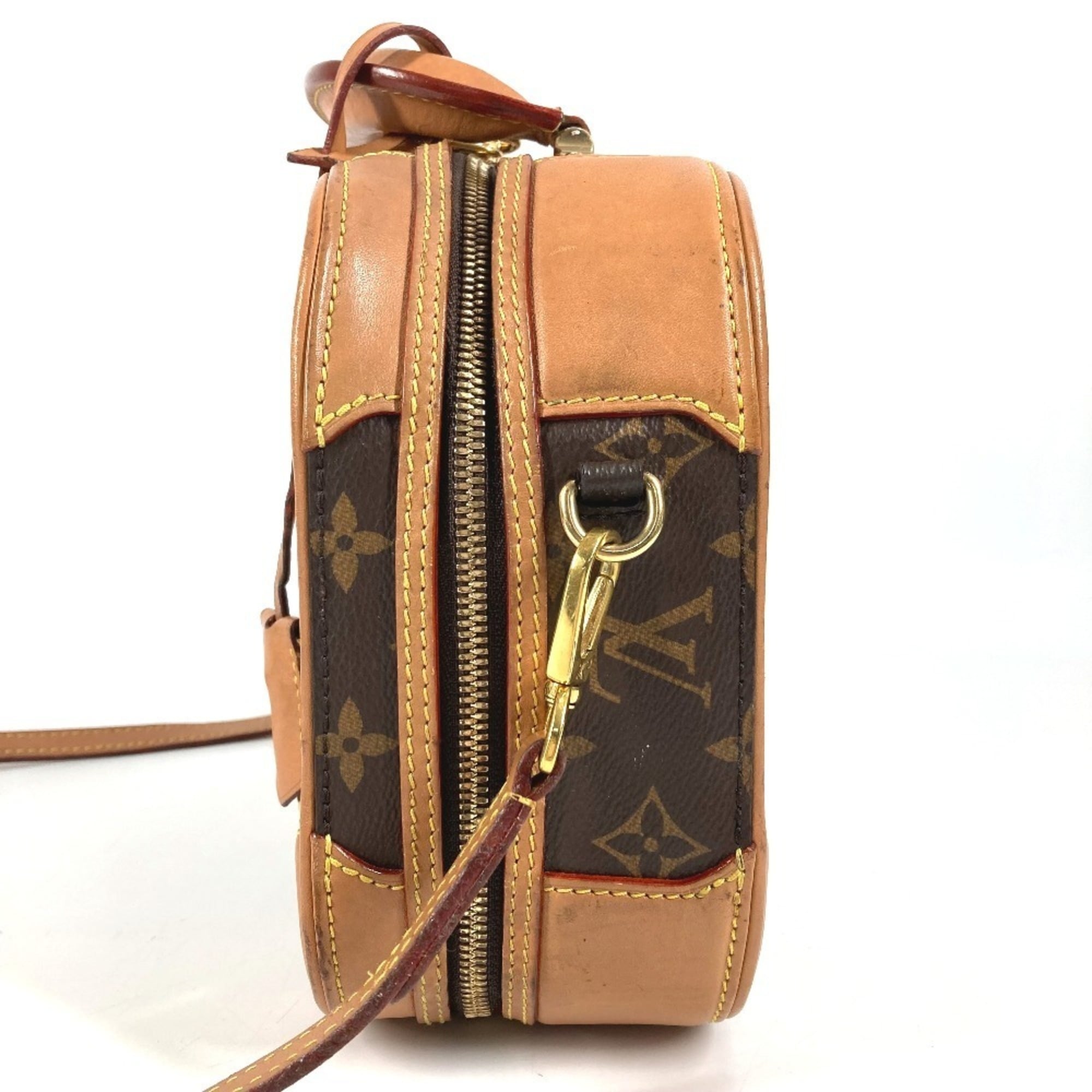 Louis Vuitton Brown Monogram Boston Bag Handbag Shoulder Bag