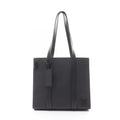 Louis Vuitton Black Leather Tote Bag