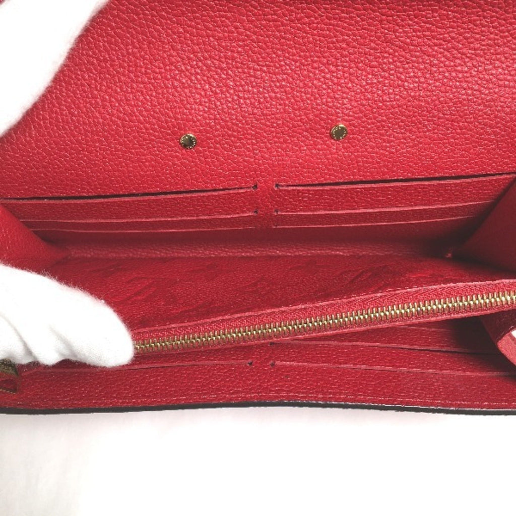 Louis Vuitton Red Color Monogram Long Wallet