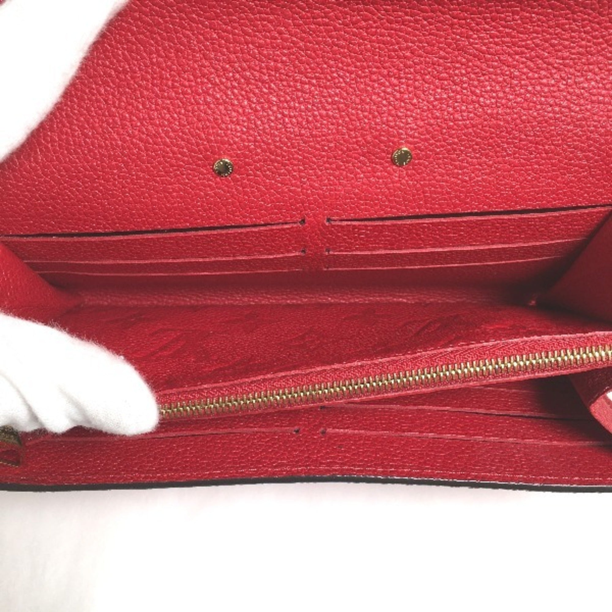 Louis Vuitton Red Color Monogram Long Wallet