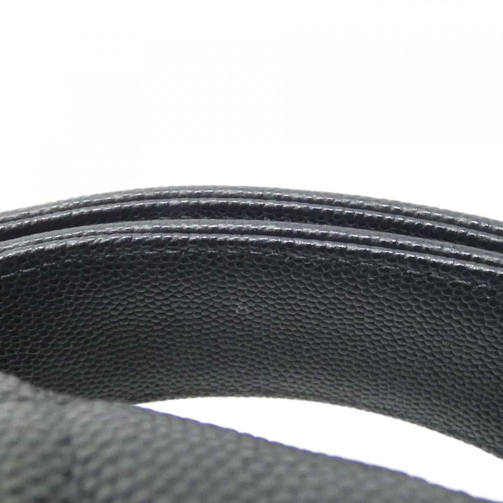 Chanel Black Grained Calfskin Handbag