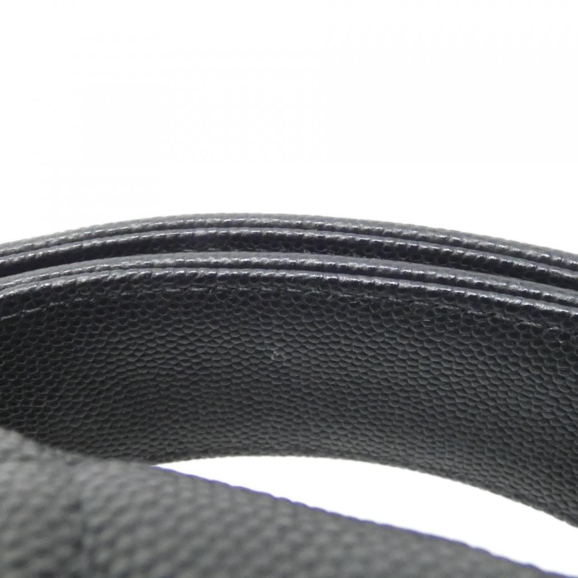 Chanel Black Grained Calfskin Handbag