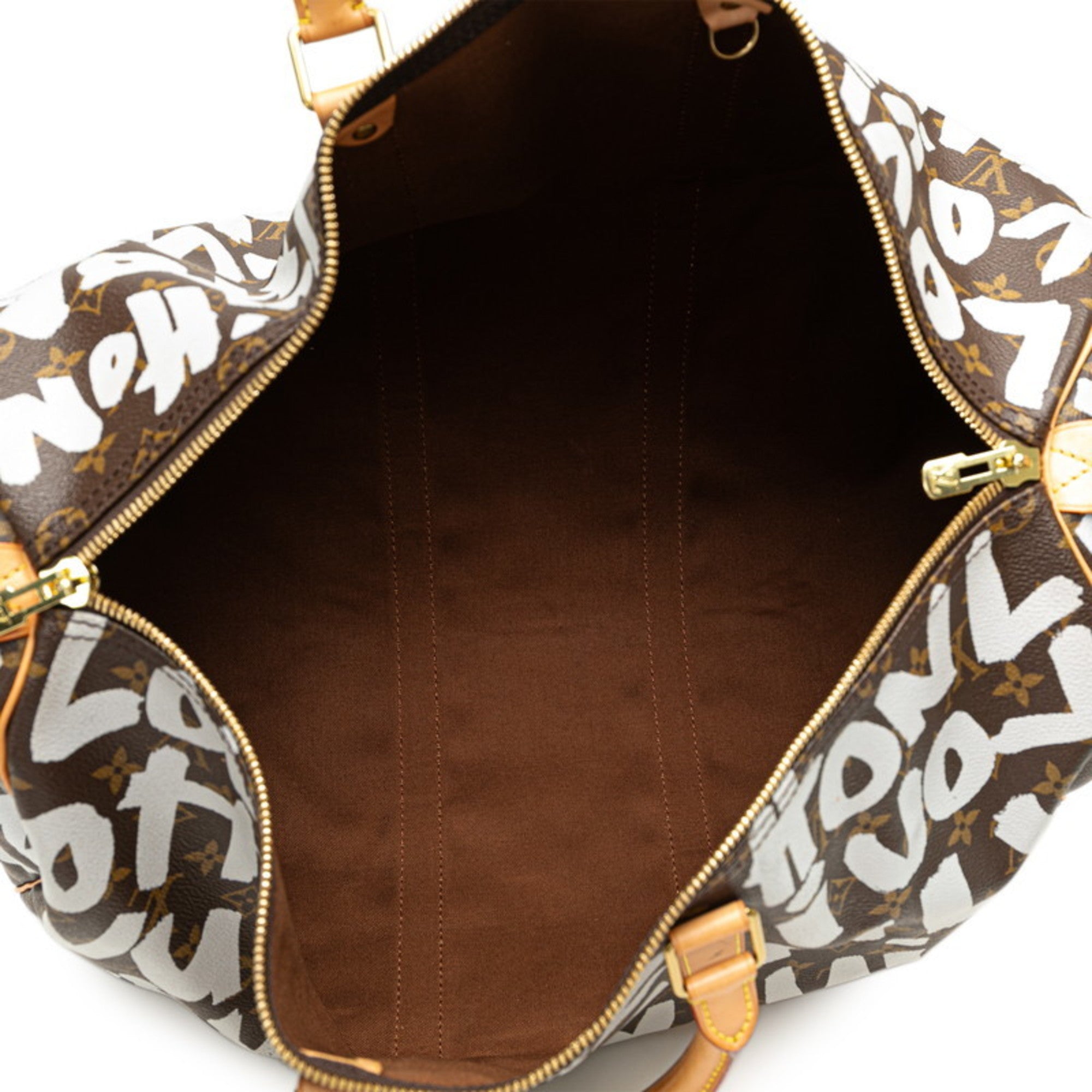 Louis Vuitton Argent Brown Pvc Leather Boston Bag