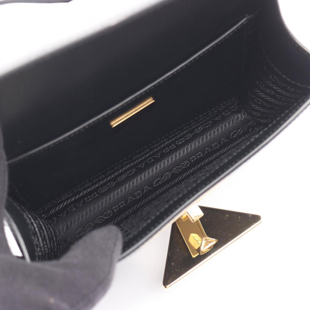 Prada Black Leather Shoulder Bag