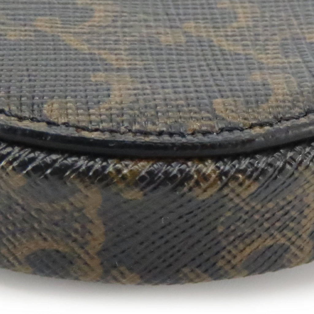Celine Black Brown Pvc Leather Coin Purse/Coin Case