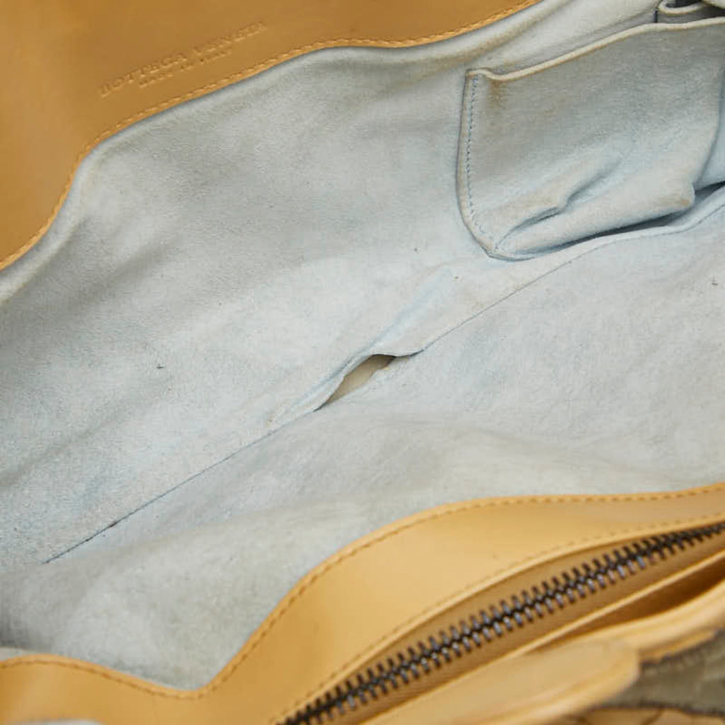 Bottega Veneta Yellow Leather Handbag Tote Bag