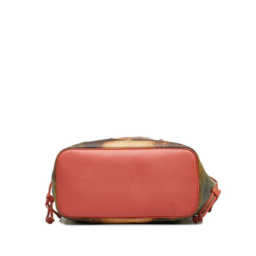 Louis Vuitton Masters Collection Multi-Color Pink Poppy Petal Pvc Leather Tote Bag