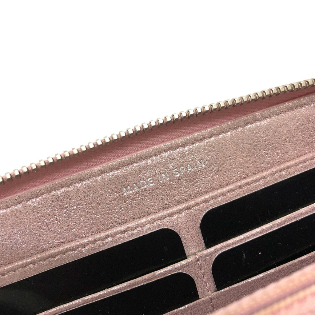 Chanel Pink Leather Long Wallet (Bi-Fold)