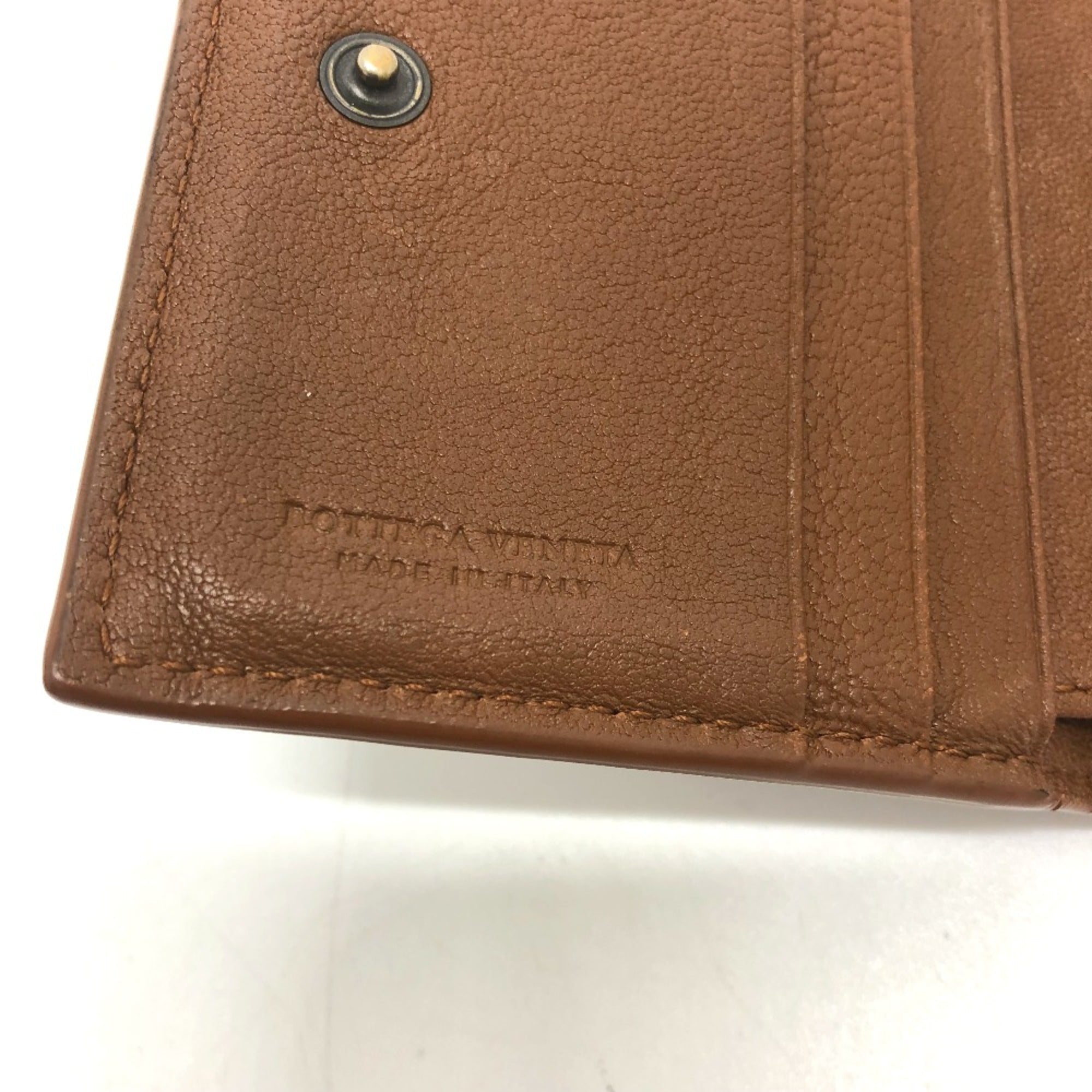 Bottega Veneta Brown Leather Wallet (Tri-Fold)