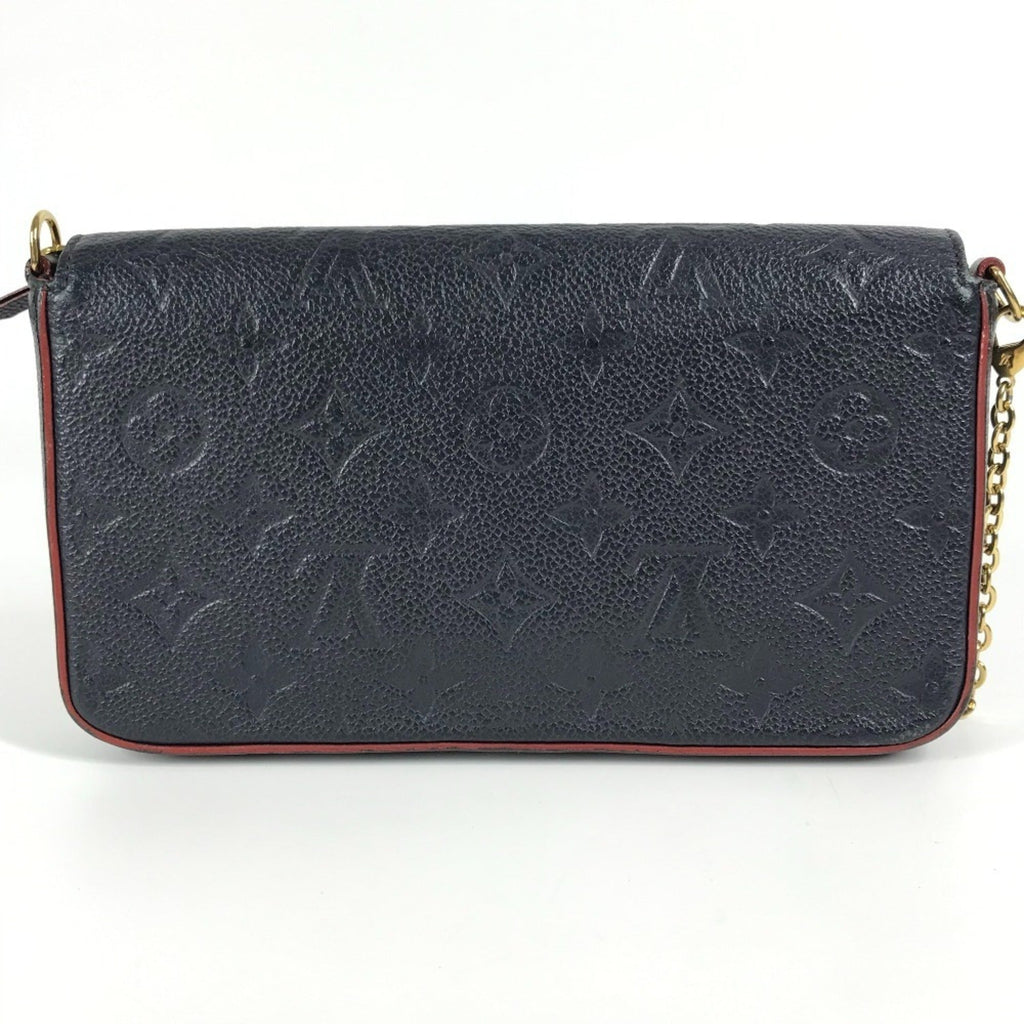 Louis Vuitton Navy Monogram Empreinte Chain/Shoulder Wallet