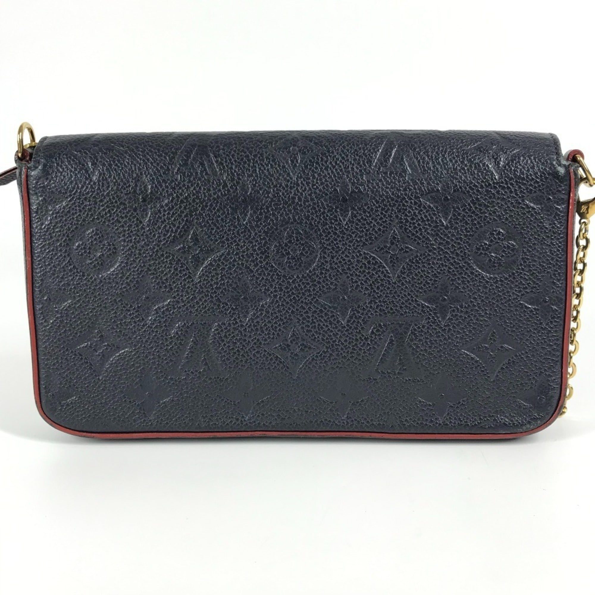 Louis Vuitton Navy Monogram Empreinte Chain/Shoulder Wallet
