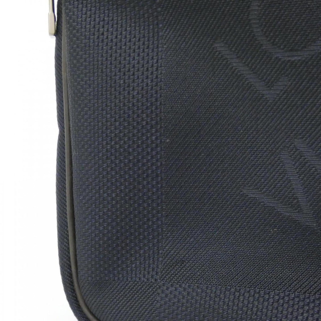 Louis Vuitton Blue Silver Canvas Shoulder Bag
