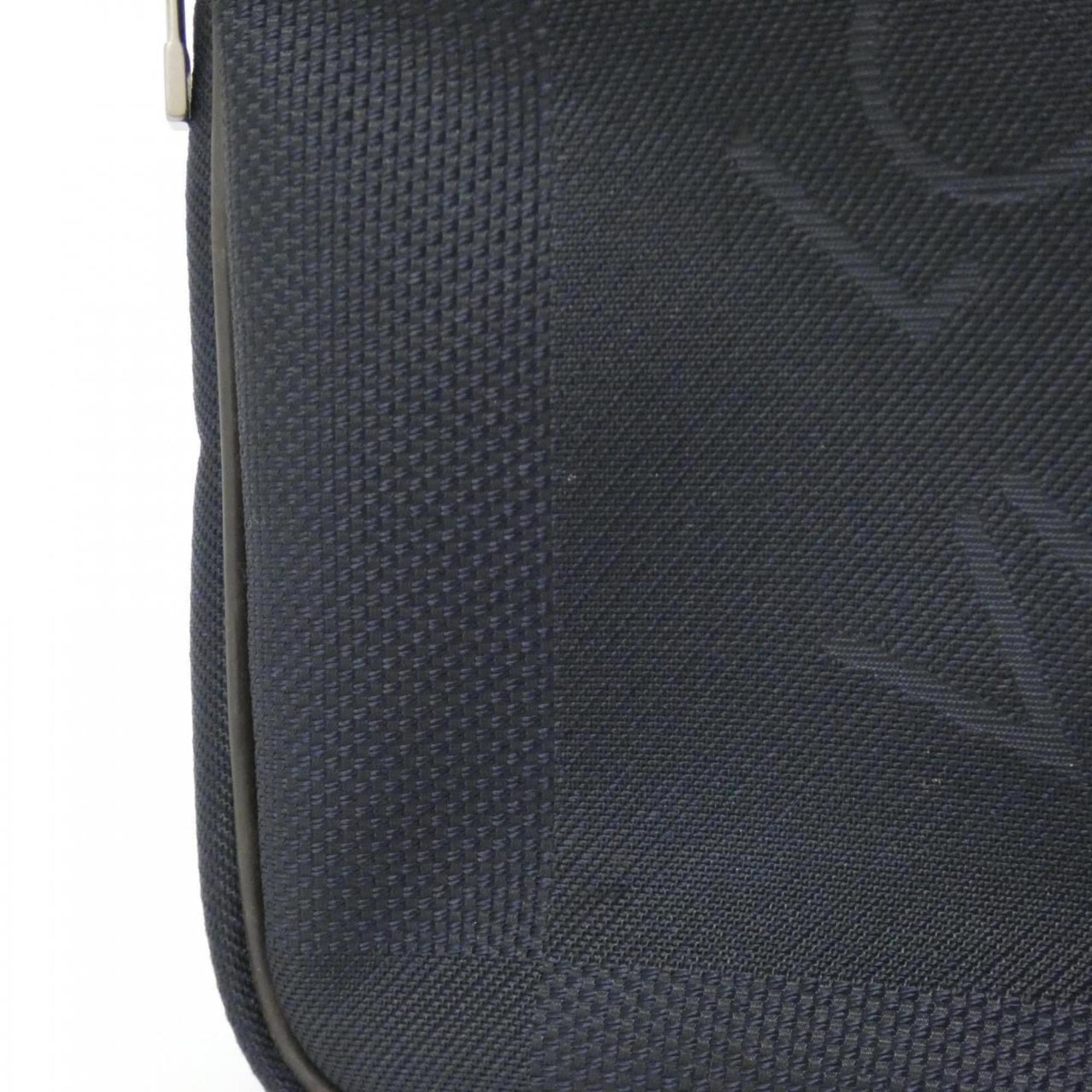 Louis Vuitton Blue Silver Canvas Shoulder Bag
