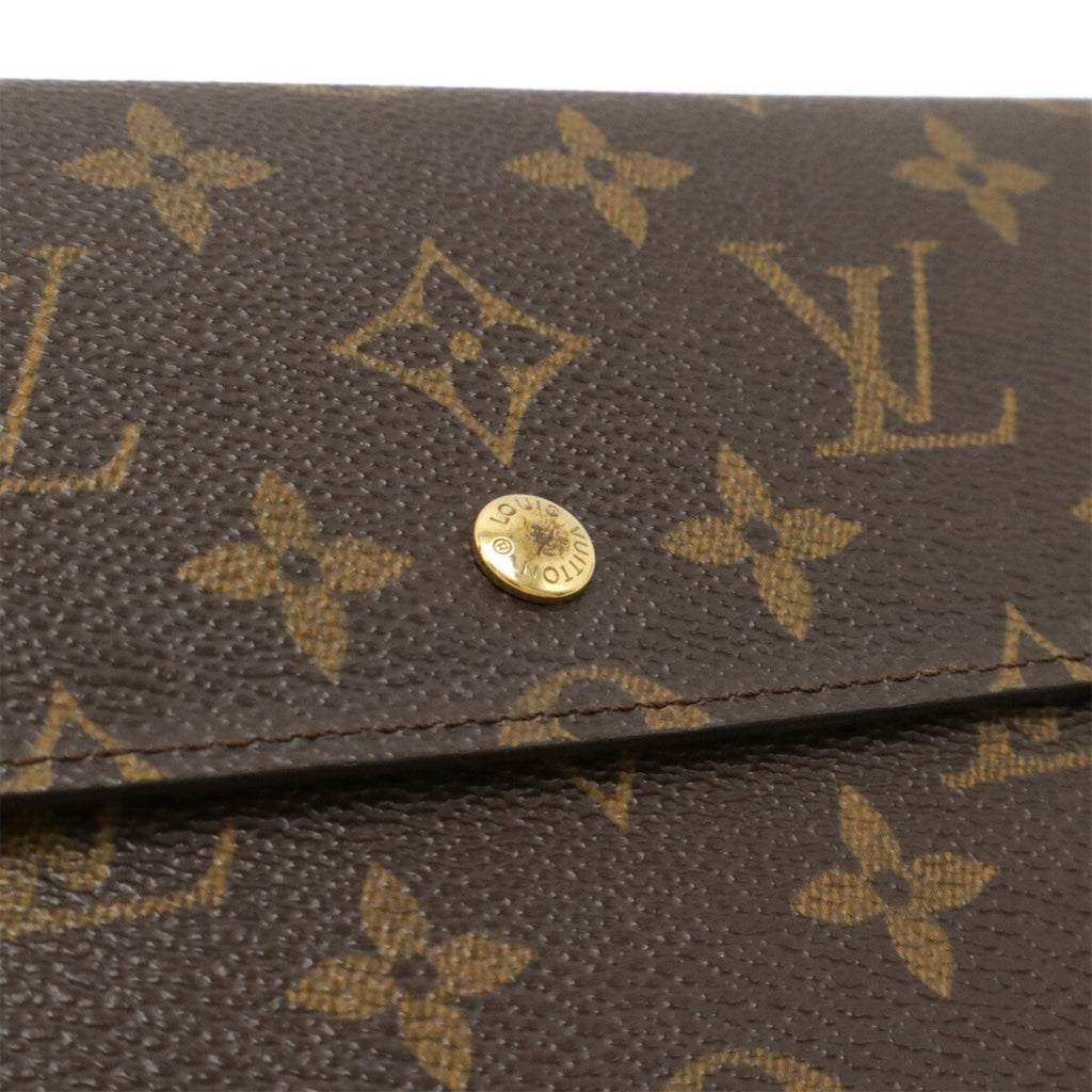 Louis Vuitton Monogram Brown Monogram Long Wallet (Tri-Fold)