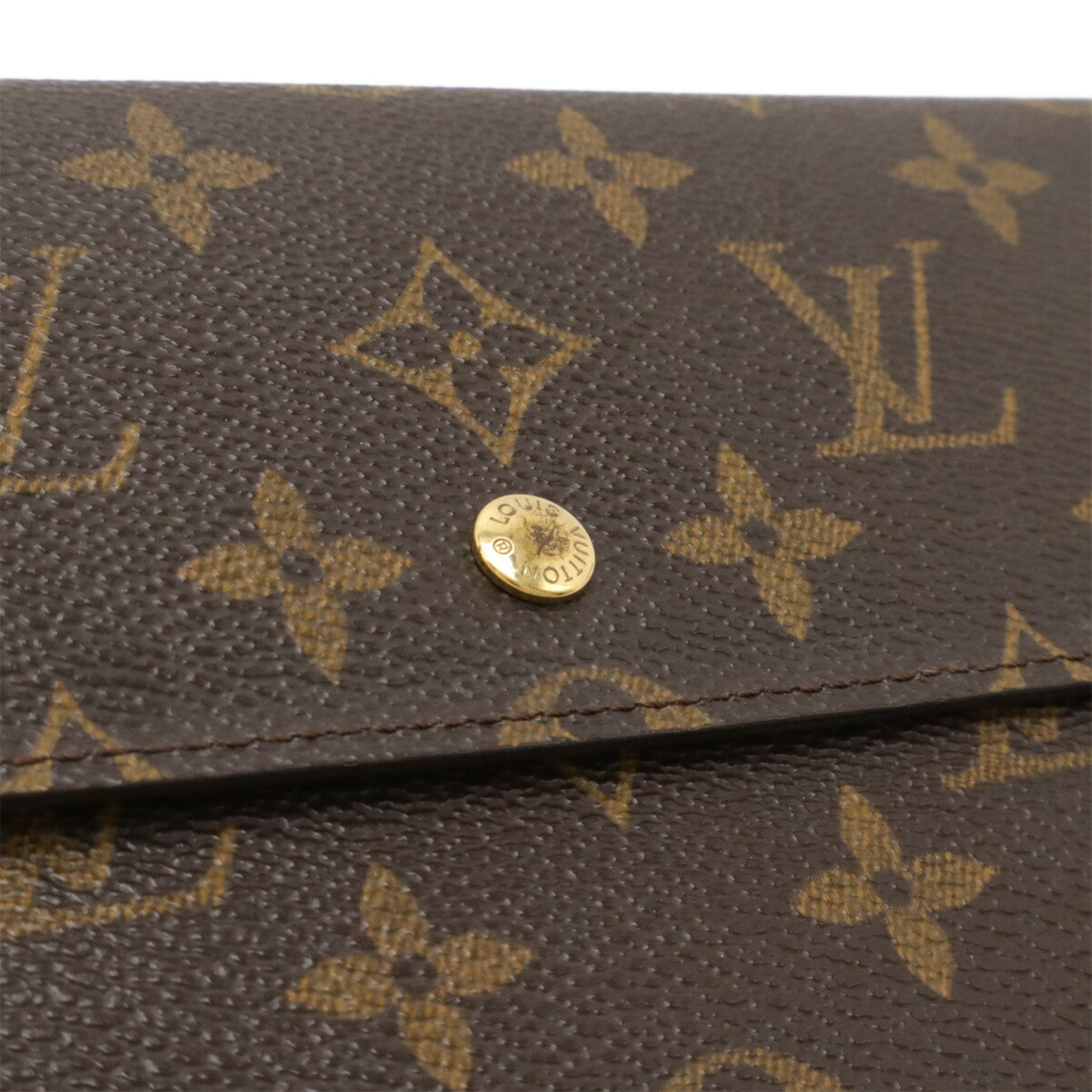 Louis Vuitton Monogram Brown Monogram Long Wallet (Tri-Fold)