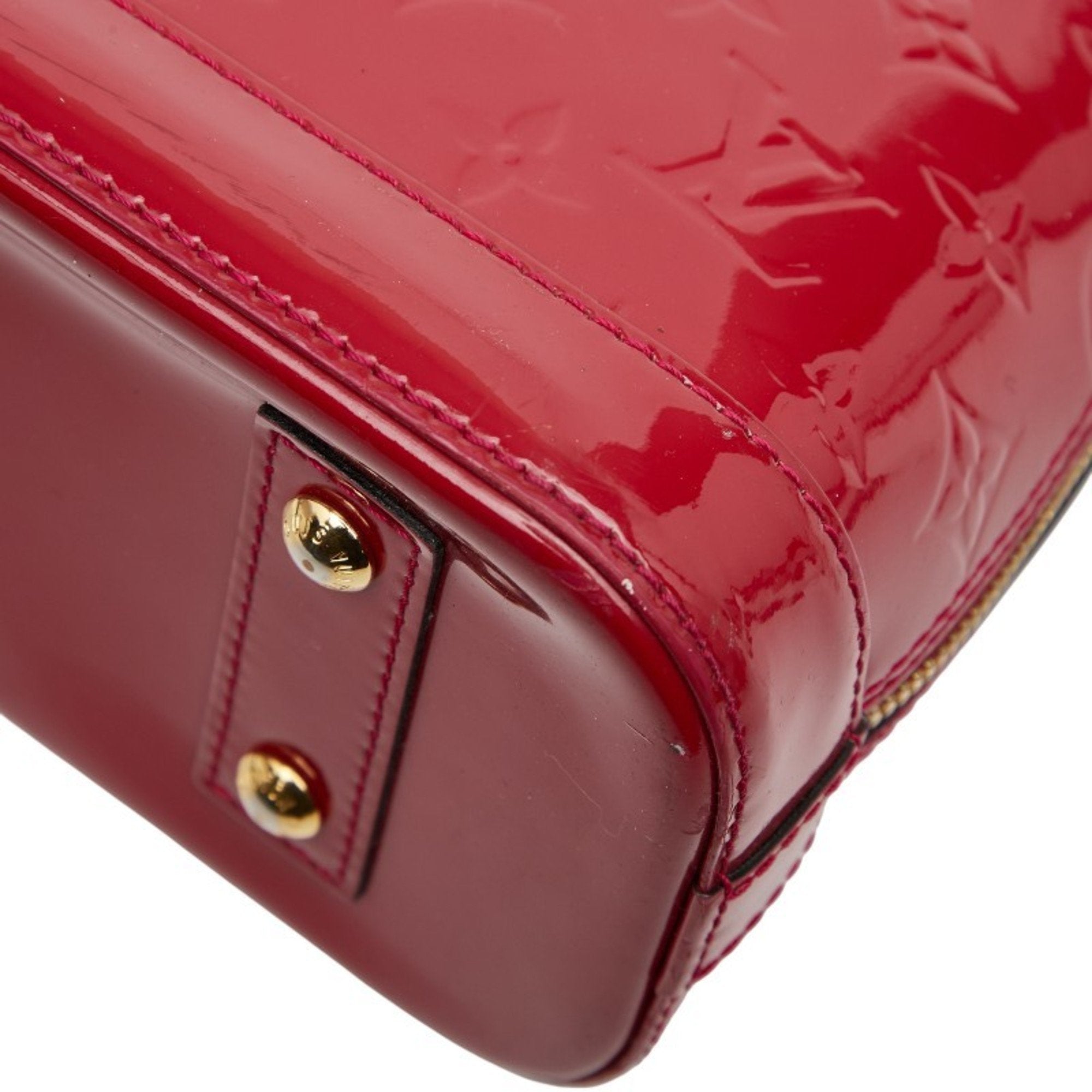 Louis Vuitton Pomme D'amour Red Color Patent Leather Handbag Shoulder Bag