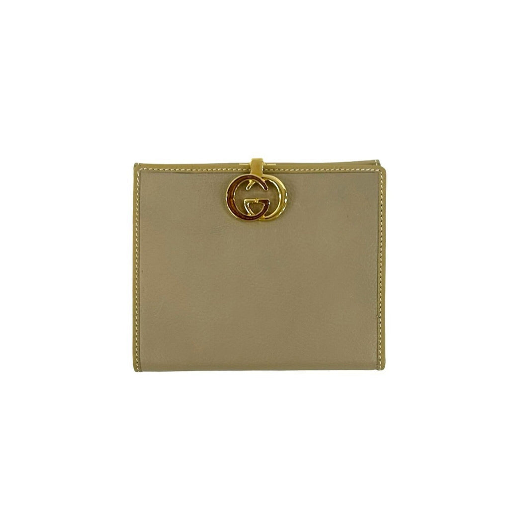 Gucci Beige Leather Wallet (Bi-Fold) (Pre-Owned)