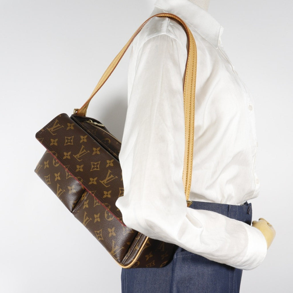 Louis Vuitton Brown Monogram Canvas Shoulder Bag