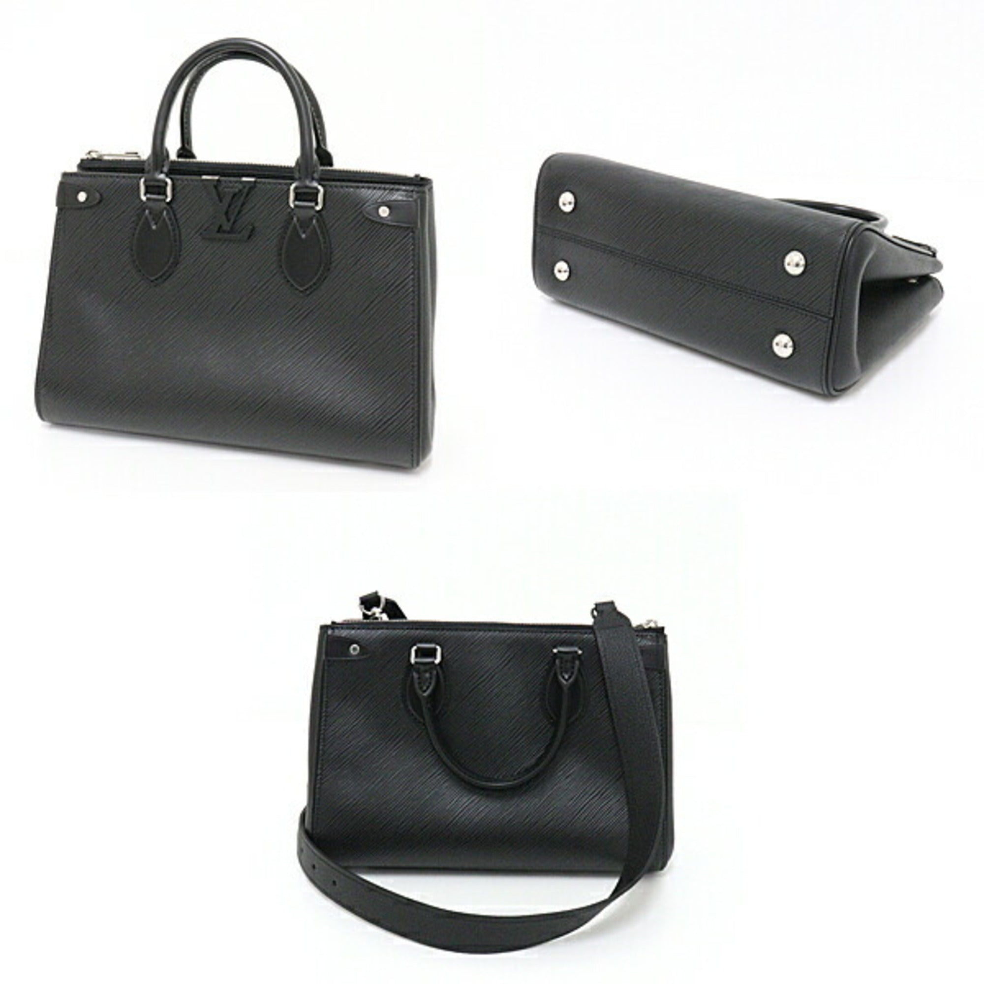 Louis Vuitton Grenelle Tote PM Epi Leather Black M57680 Shoulder Bag Handbag