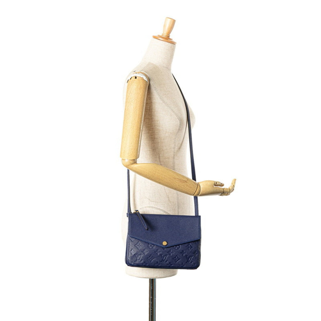 Louis Vuitton Blue Leather Shoulder Bag