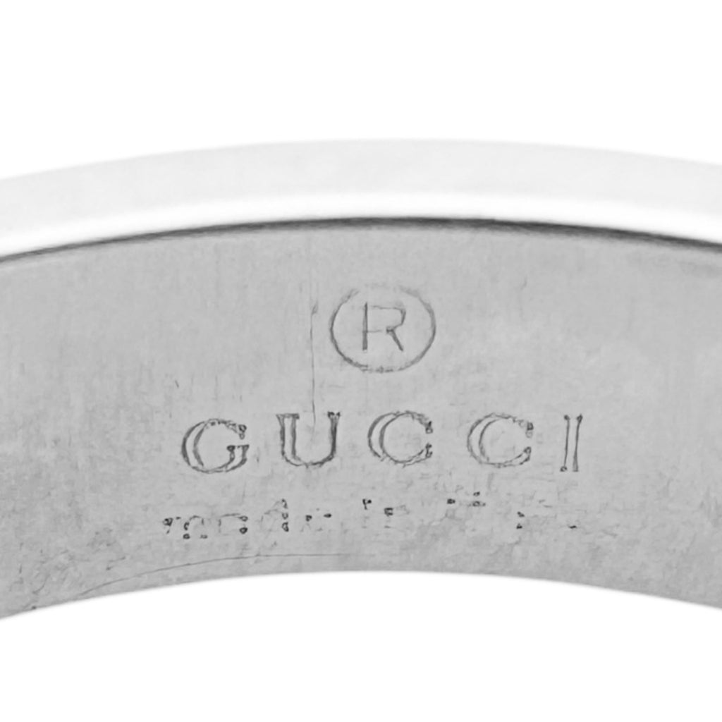 Gucci White Gold White Gold (18K) Band Ring (Pre-Owned)