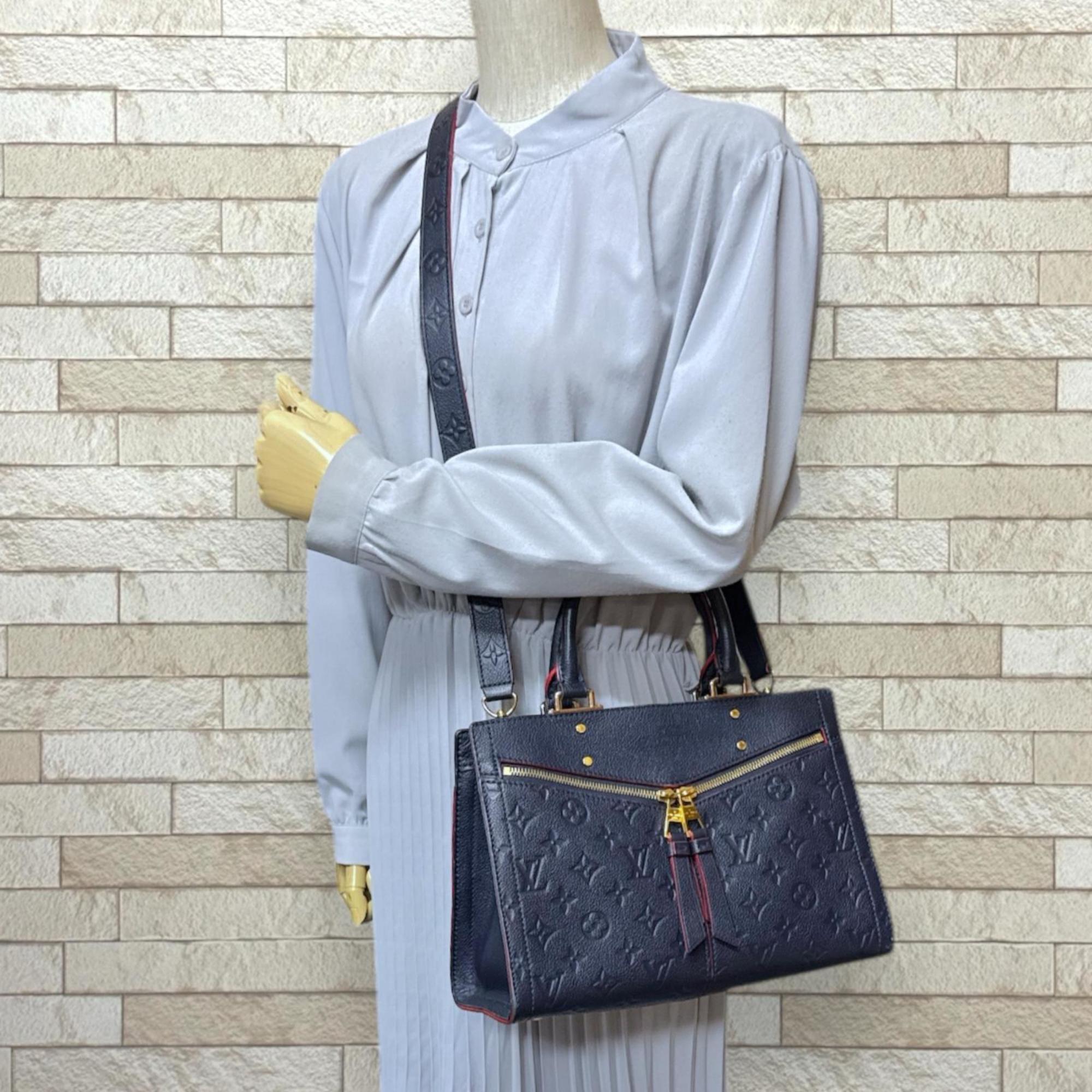 Louis Vuitton Marine Rouge Navy Monogram Empreinte Shoulder Bag