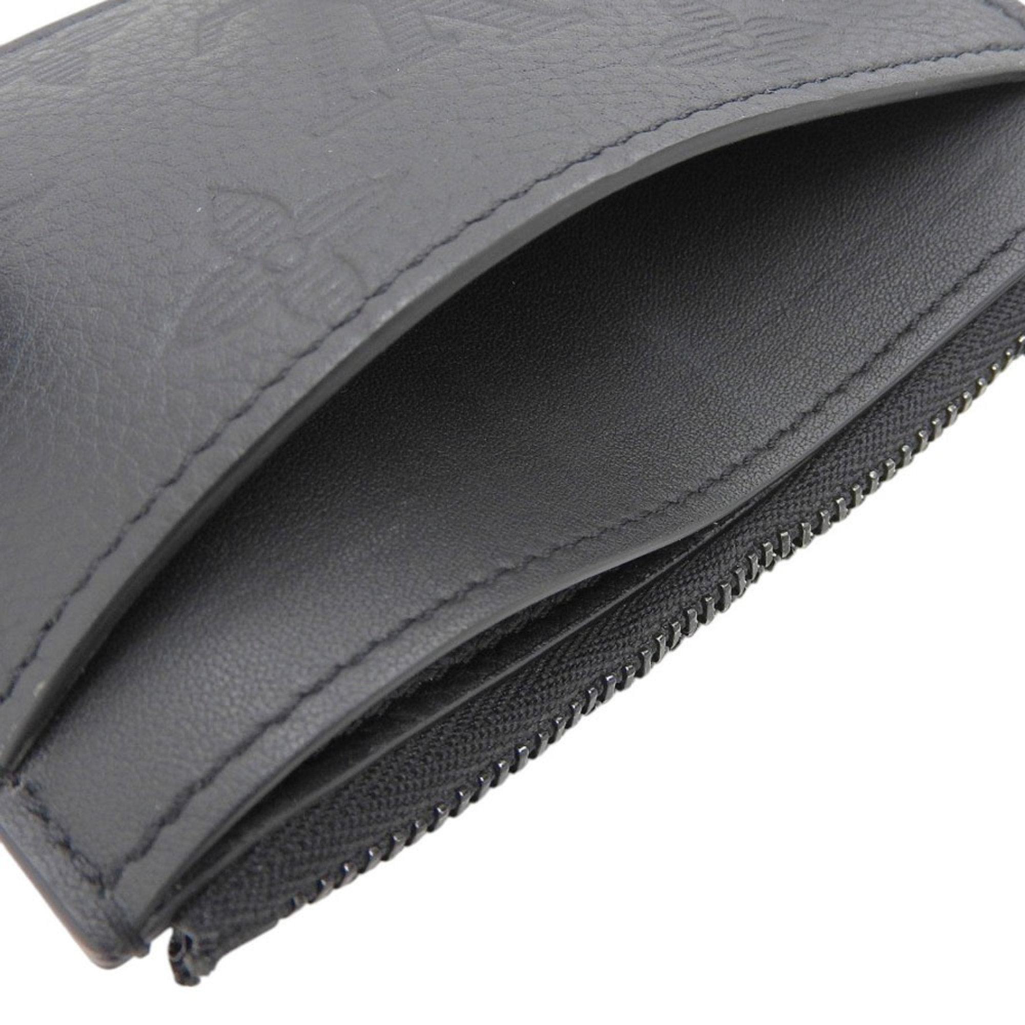 Louis Vuitton Black Noir Monogram Shadow Coin Purse/Coin Case