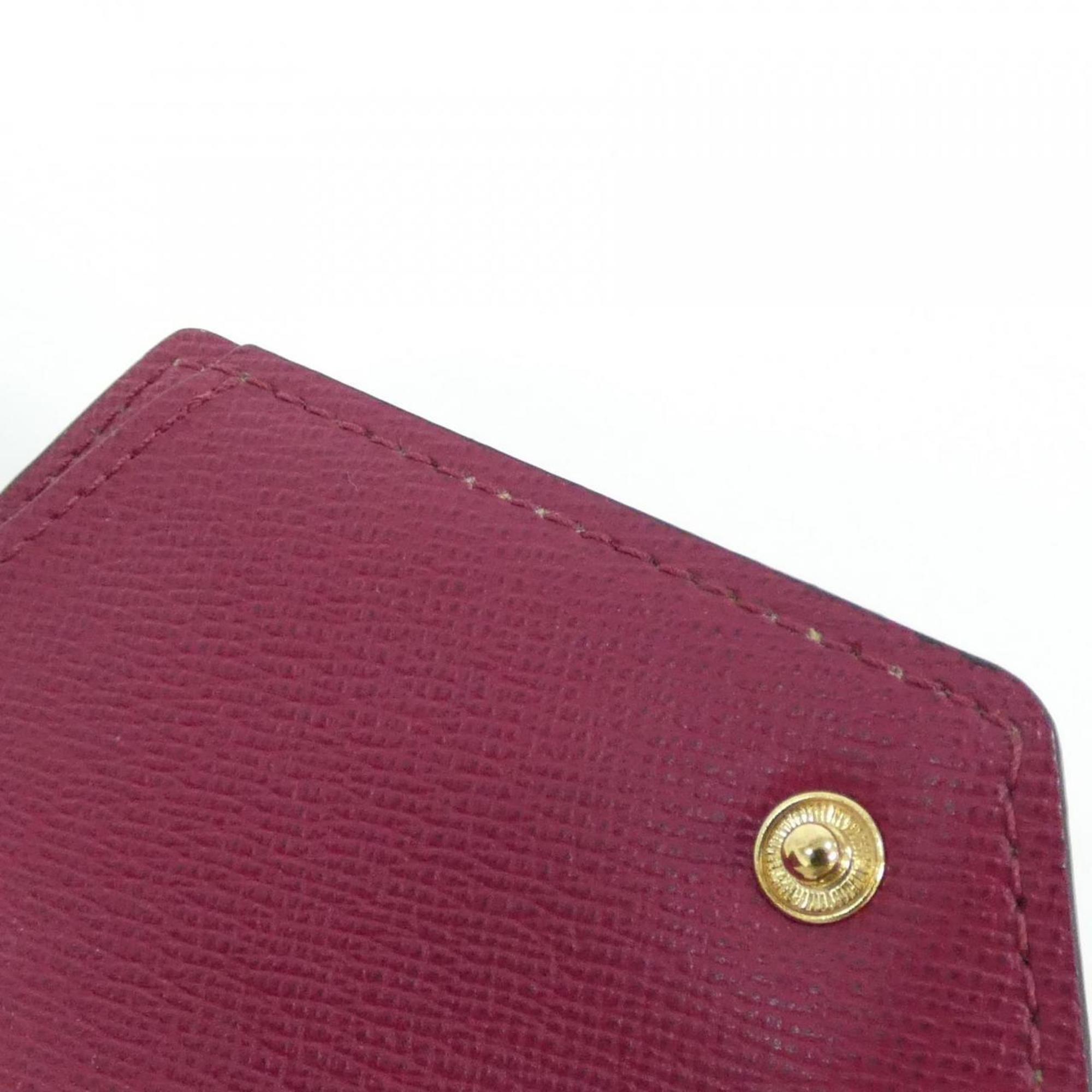 Louis Vuitton Fuchsia Marron Monogram Monogram Wallet (Tri-Fold)