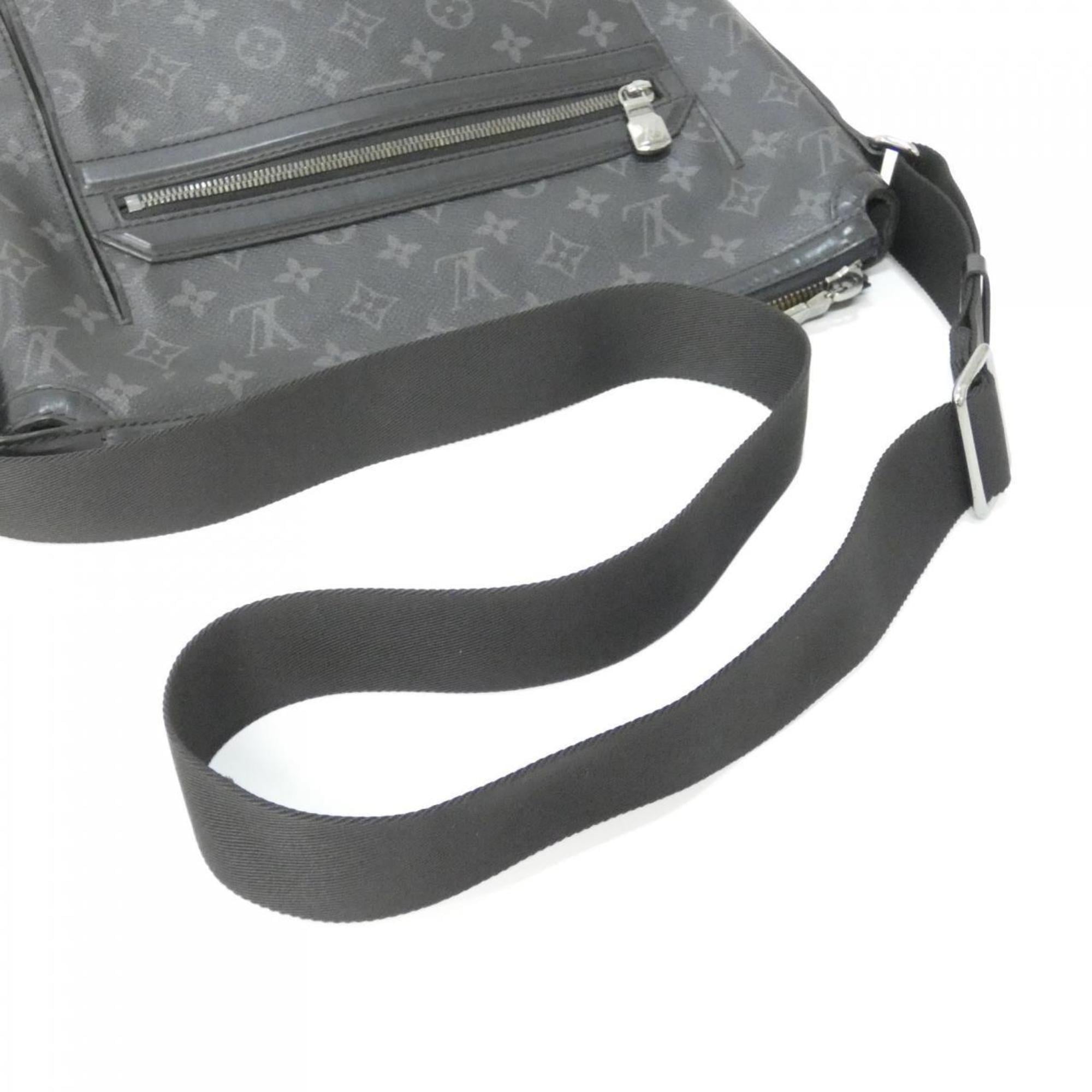 Louis Vuitton Black Coated Canvas Shoulder Bag