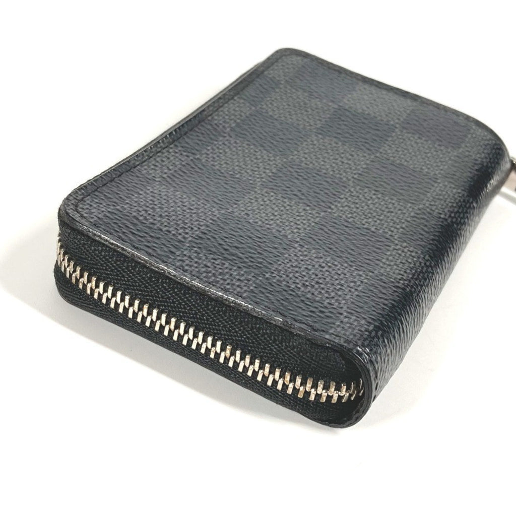 Louis Vuitton Black Damier Graphite Damier Graphite Coin Purse/Coin Case