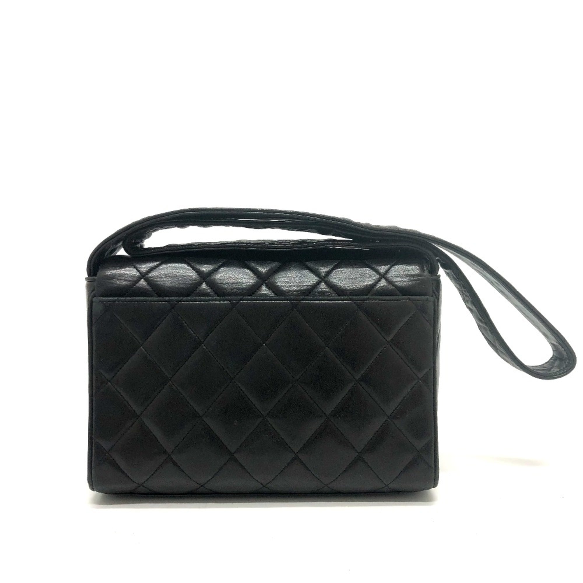 Chanel Black Leather Shoulder Bag