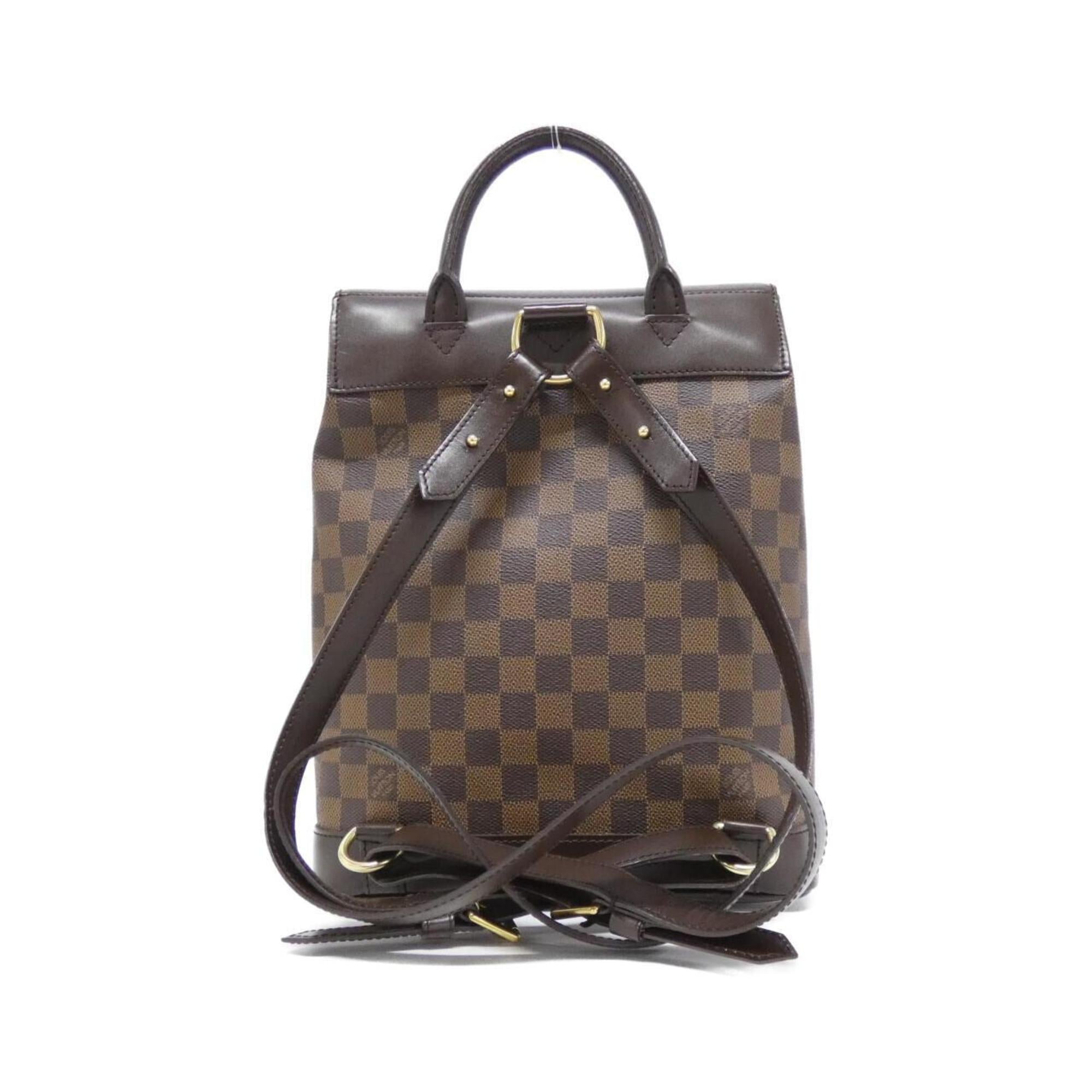 Louis Vuitton Brown Coated Canvas Backpack