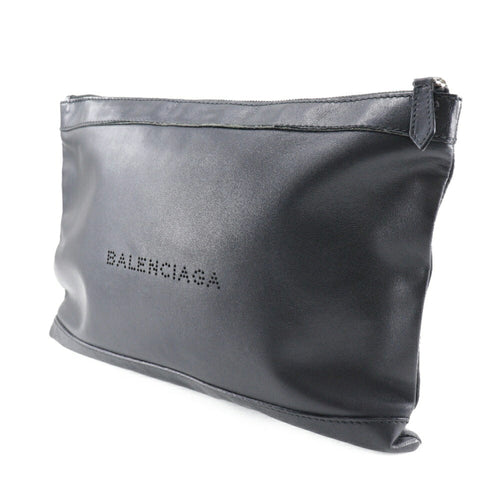 Balenciaga Black Suede Clutch