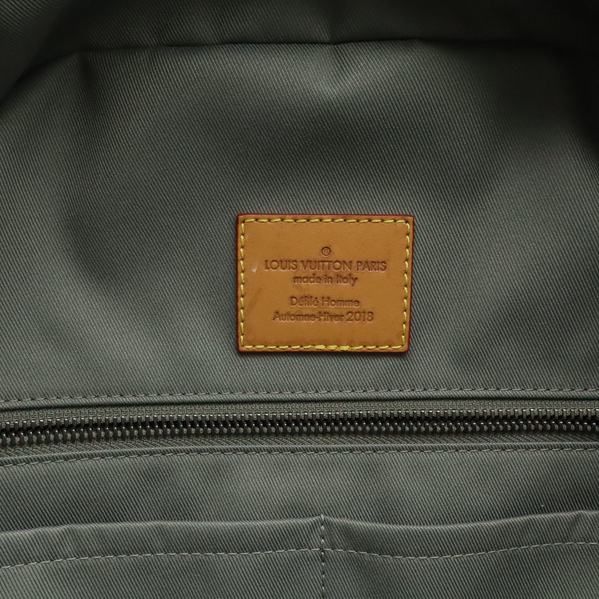 Louis Vuitton Gray Canvas Backpack