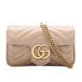 Gucci Beige Leather Shoulder Bag (Pre-Owned)